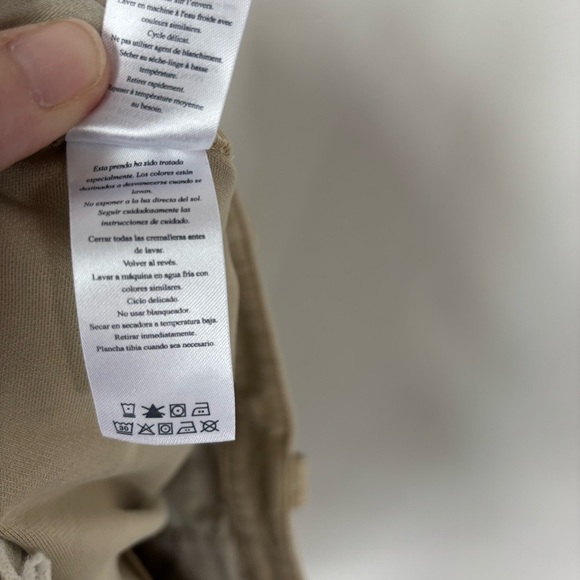 Faherty Wide Leg Organic Cotton Crop Pants Jeans Size 14 - Picture 6 of 7